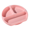 Nouveau bébé assiettes divisées produits sans BPA Silicone assiettes pour bébés sécurité anti-dérapant aspiration assiette alimentaire pour tout-petits